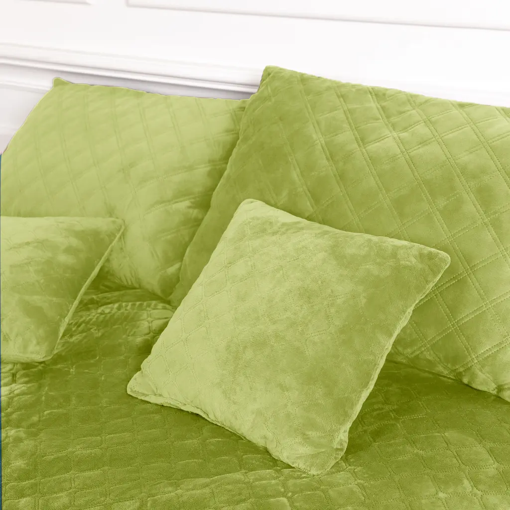 Подушка декоративна ТЕП Velour 40х40 см 412 салатова (3-00437_07369) - фото 2