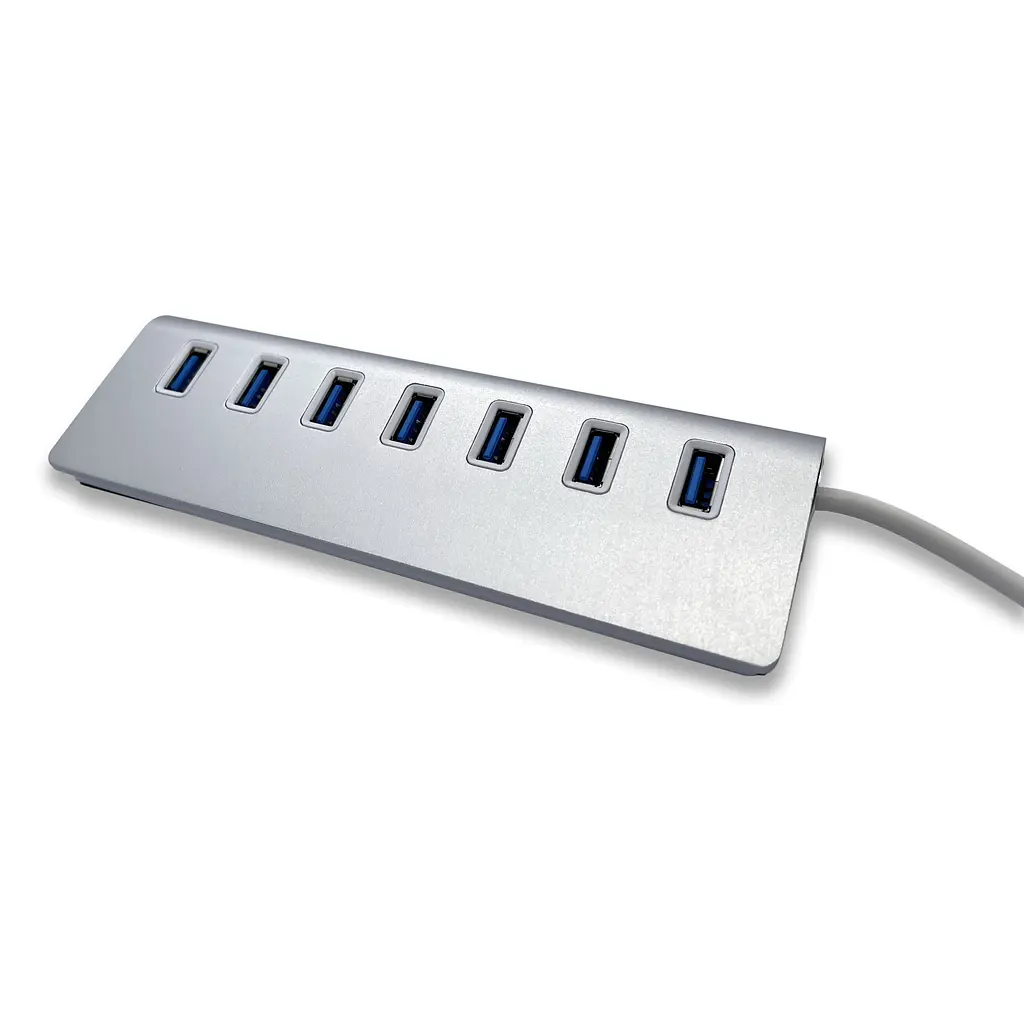 USB-хаб XON SmartHub Pro 7хUSB3.0 Сірий (UHAPM070073G 5009) - фото 3