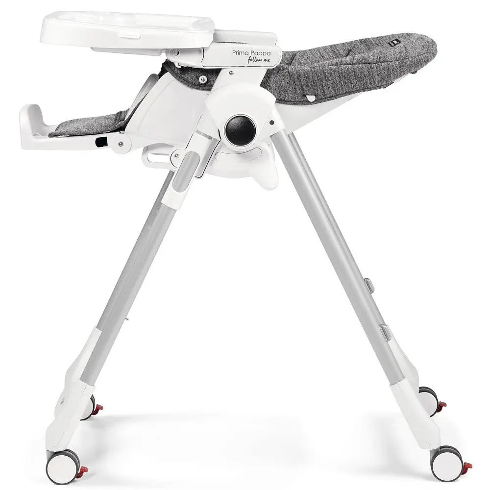 Стілець для годування Peg Perego Prima Pappa Follow Me Wonder Gray, сірий (IH01000000WD53) - фото 6