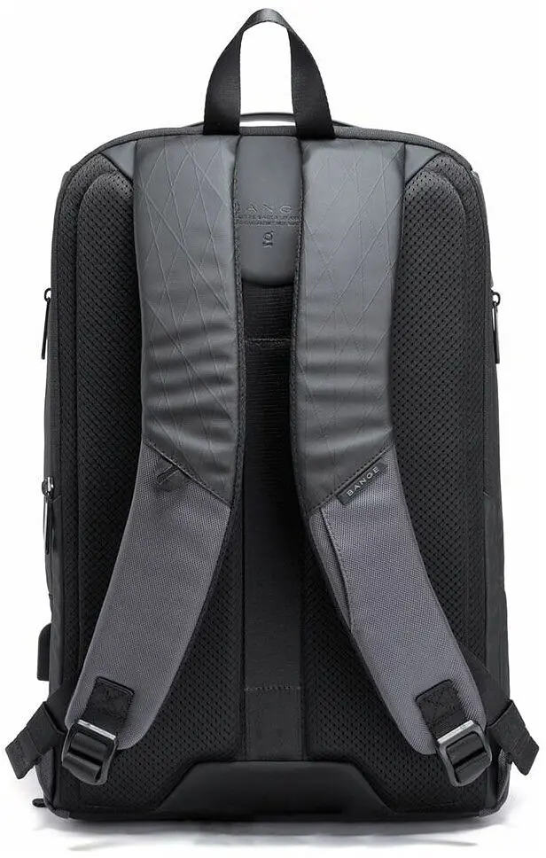 Рюкзак міський Bange BG-7078 30л ранець з відсіком для ноутбука до 15.6'' USB-роз'єм Gray (19377) - фото 5