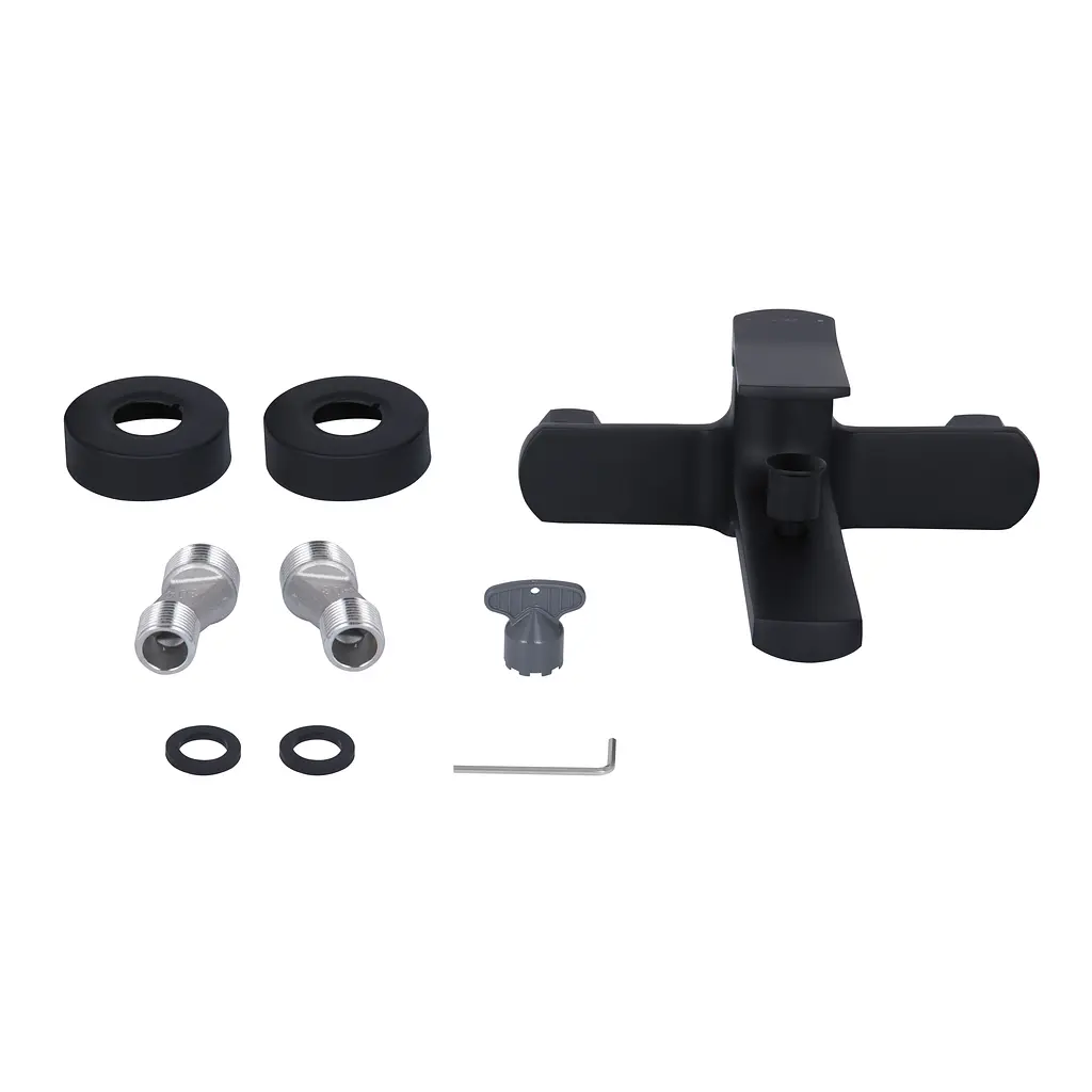 Змішувач для ванни Qtap Slavonice QTSLA259BLM45918 Black Matt - фото 6