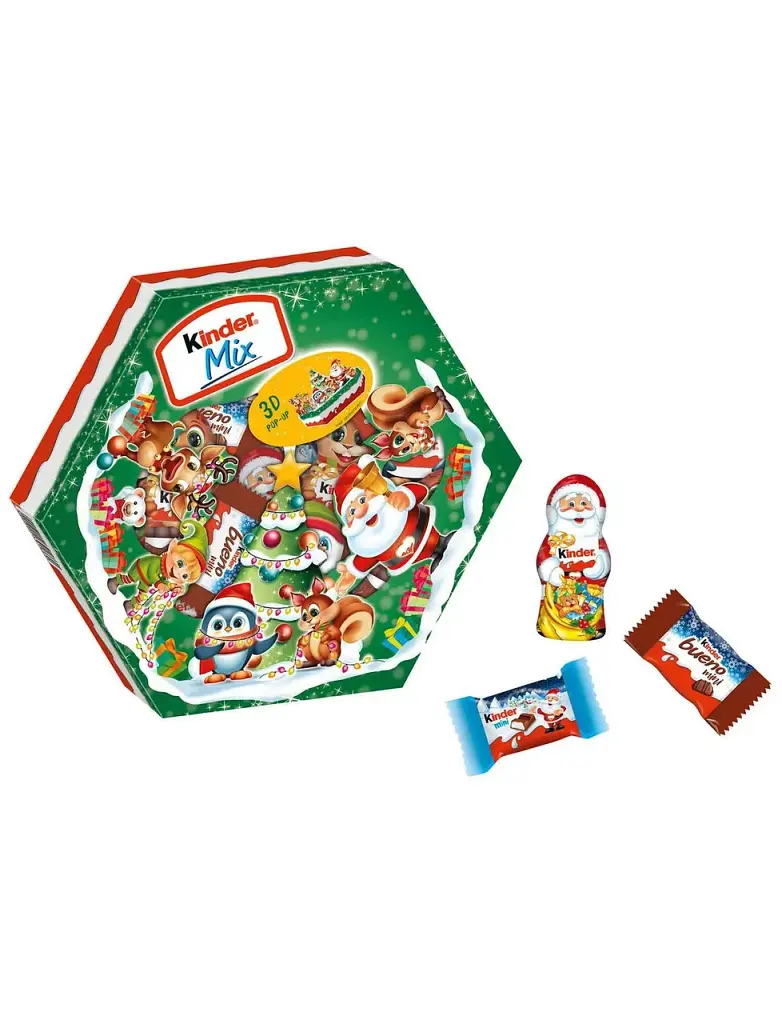 Набір цукерок новорічний Kinder Maxi Mix 3D 143 г