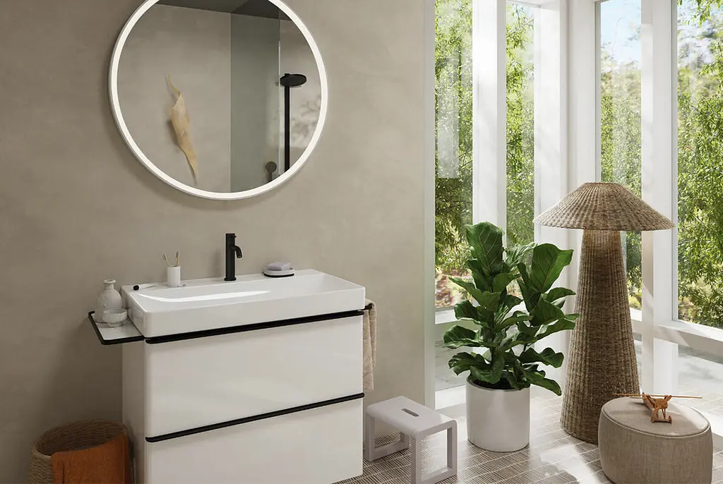 Змішувач для умивальника Hansgrohe Tecturis S CoolStart EcoSmart+ без донного клапана matt black 73312670 - фото 3