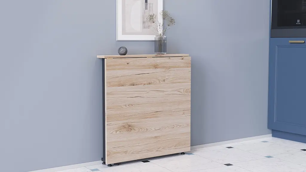 Стіл-книжка трансформер Оріон 1 Ferrum-decor 750x810x730 Чорний метал ДСП Дуб Сан-Марино 16 мм (FRD-104598) - фото 4