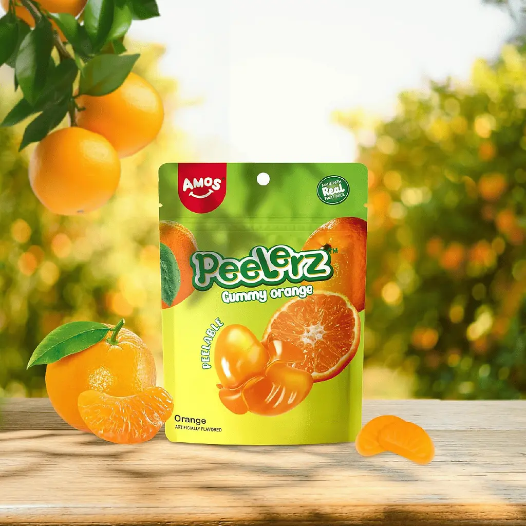 Желейні цукерки Amos Peelerz Peelable Gummy Orange 170г - фото 7