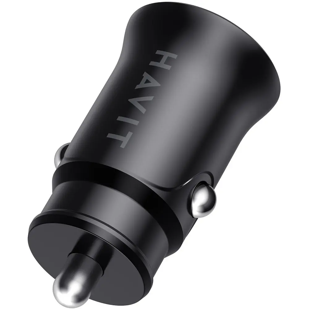 Автомобильное зарядное устройство для HAV-CC2022 20W USB+USB-C black (HV-CC2022) - фото 5