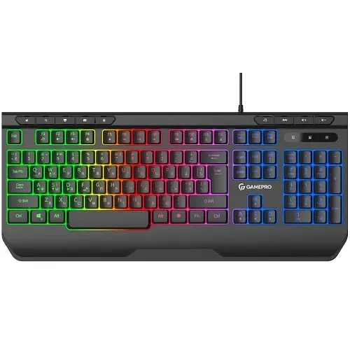 Клавіатура GK550, Black, USB, мембранна GamePro teh0028272