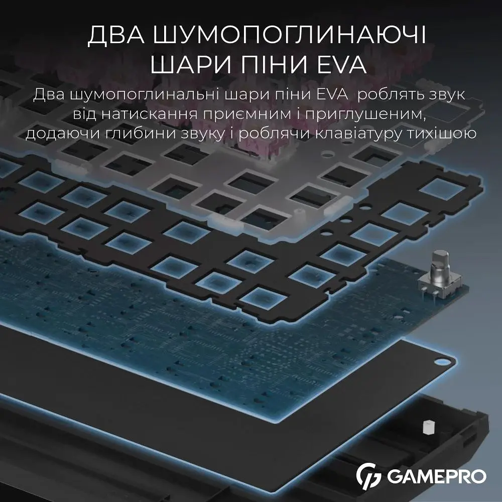 Клавиатура GamePro Asgard Valhalla Pro QLAB Sakura Switch Black (MK160-B-QS-PRO) - фото 13