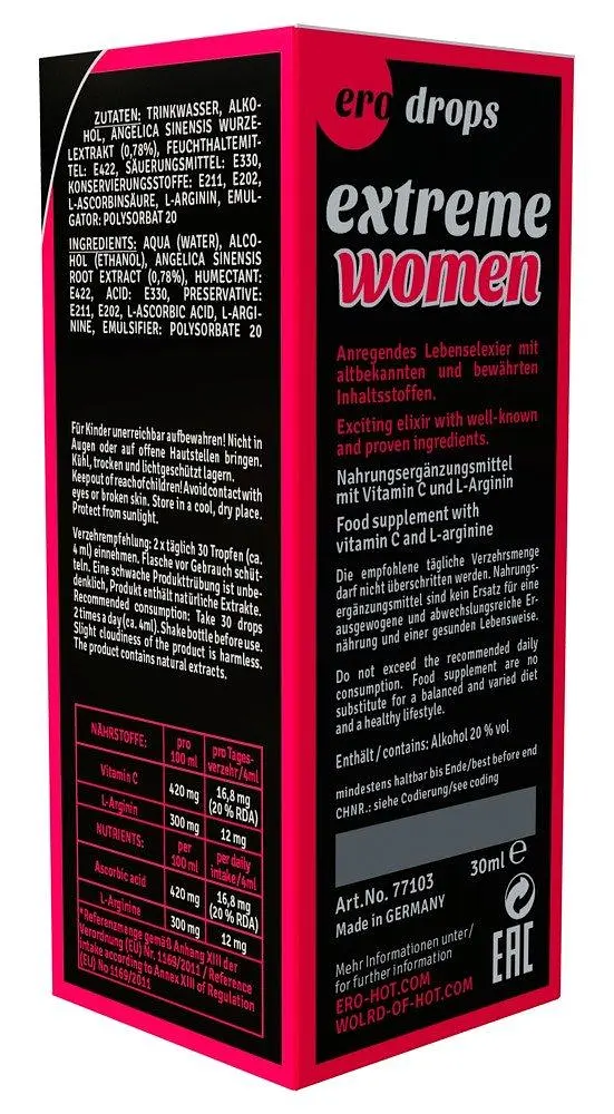 Краплі Ero Spanish Fly Extreme Women Strong, 30 мл - фото 4