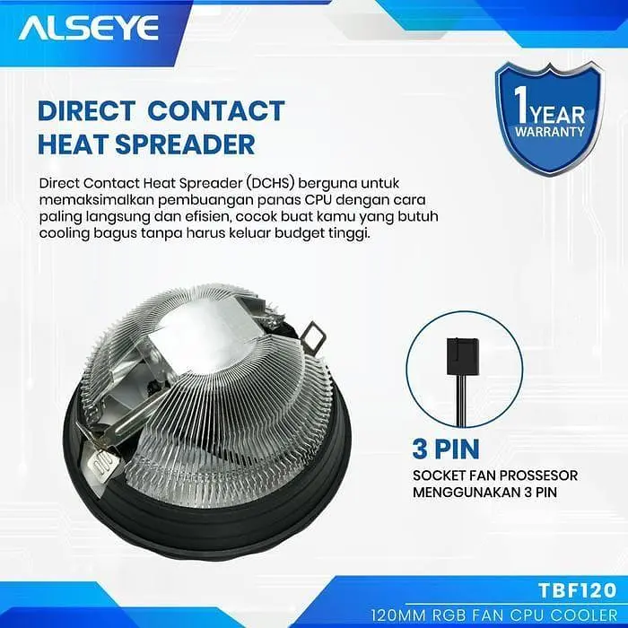Кулер для процесора Alseye TBF-120 (AS.01.07.0221) - фото 4