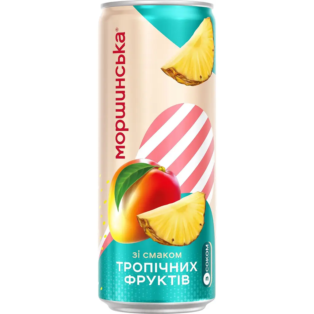 Напій Моршинська Лимонада Тропічні фрукти середньогазований 0.33 л - фото 2