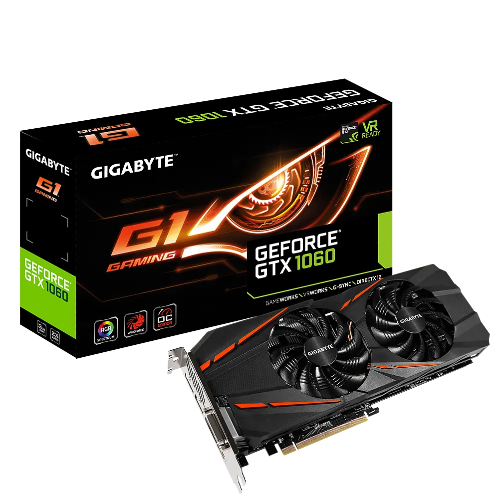 Відеокарта GeForce GTX 1060 3GB Gigabyte G1 Gaming (GV-N1060G1 GAMING-3GD) Б/В - фото 2