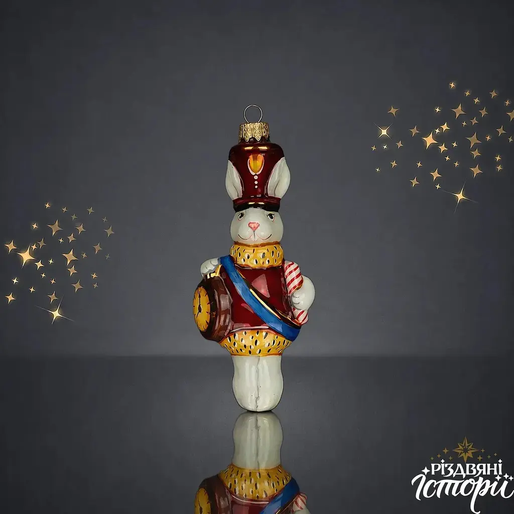 Ялинкова іграшка Різдвяні історії Кролик новорічний 12.5 см (4820001045765) - фото 2