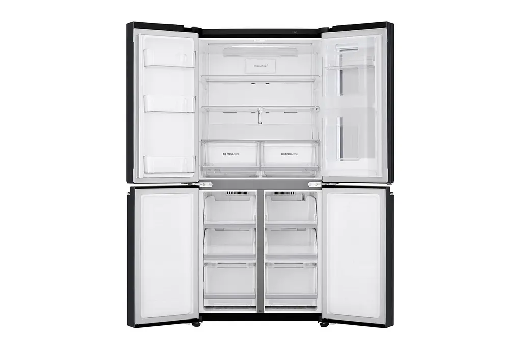 Холодильник Multy Doors LG GC-Q22FTBKL 179х73х84см 4 двері холодильне відділення 315 л морозильне відділення 143 л A+,NF Чорний матовий (GC-Q22FTBKL) - фото 4