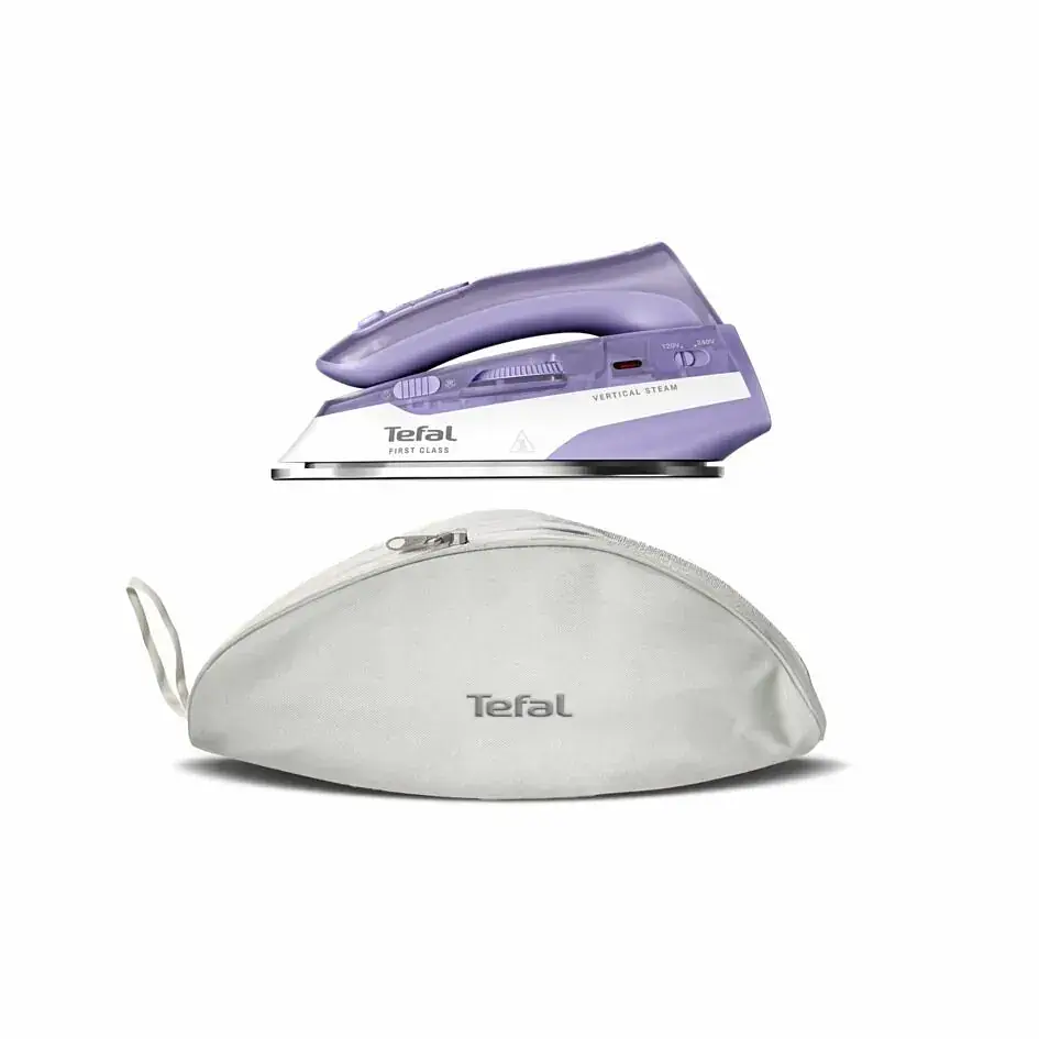 Праска дорожня Tefal First Class, 1000Вт, 65мл, паровий удар -45гр, нерж. сталь, біло-фіолетовий teh0016267 - фото 3