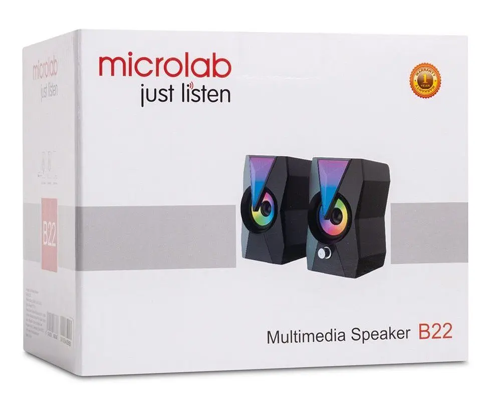 Компьютерные колонки 2.0 MICROLAB B22 USB - фото 3