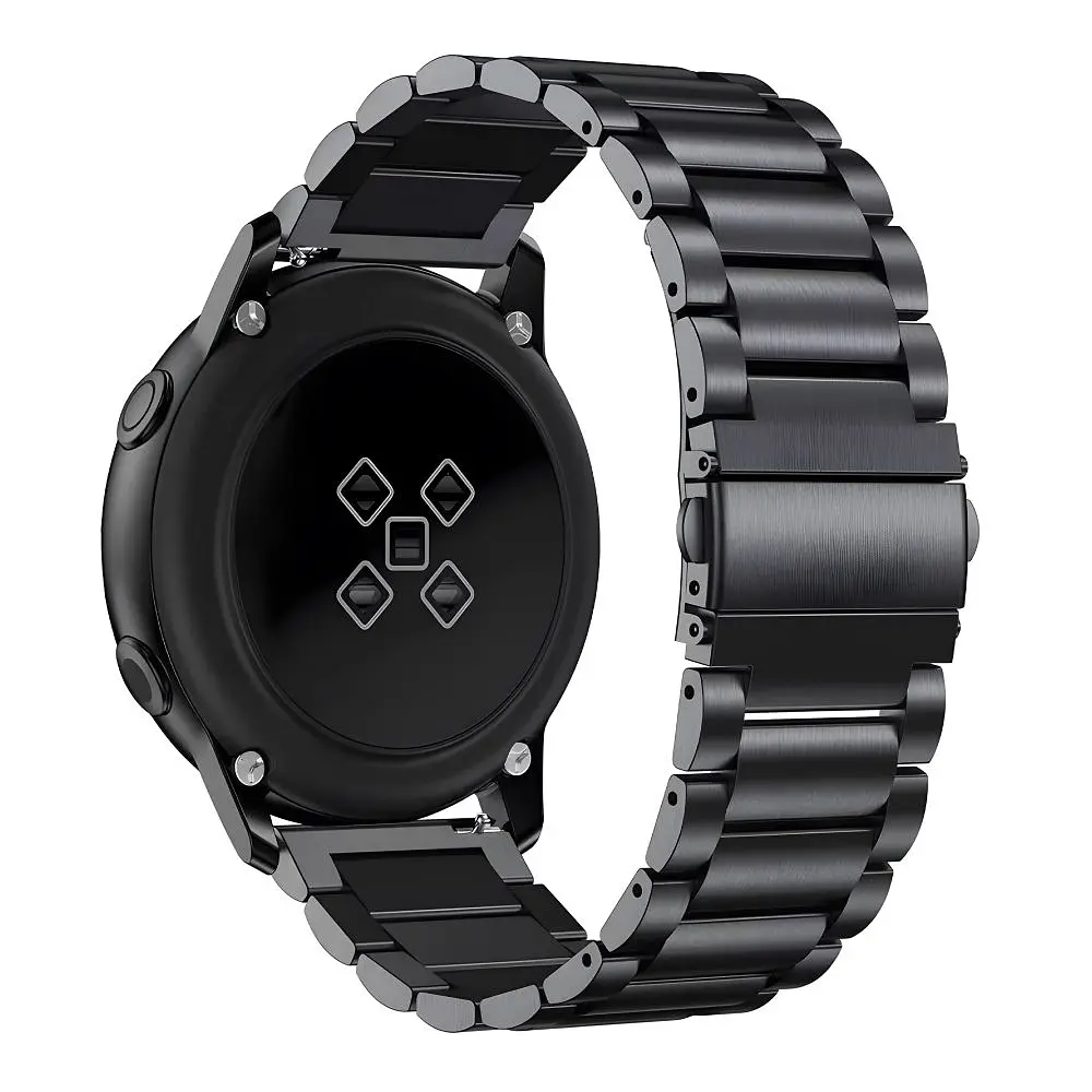 Ремінець Universal Stainless Steel 20 mm Samsung/Amazfit/Huawei Black (34697_3342382) - фото 2