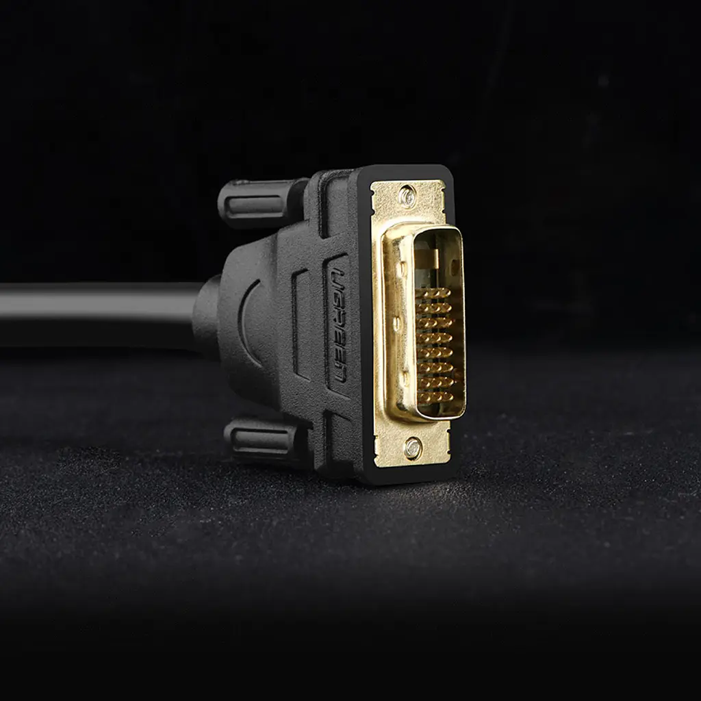 Кабель мультимедійний DVI M to DVI M 2.0m 24+1pin DV101 black Ugreen (11604) - фото 3