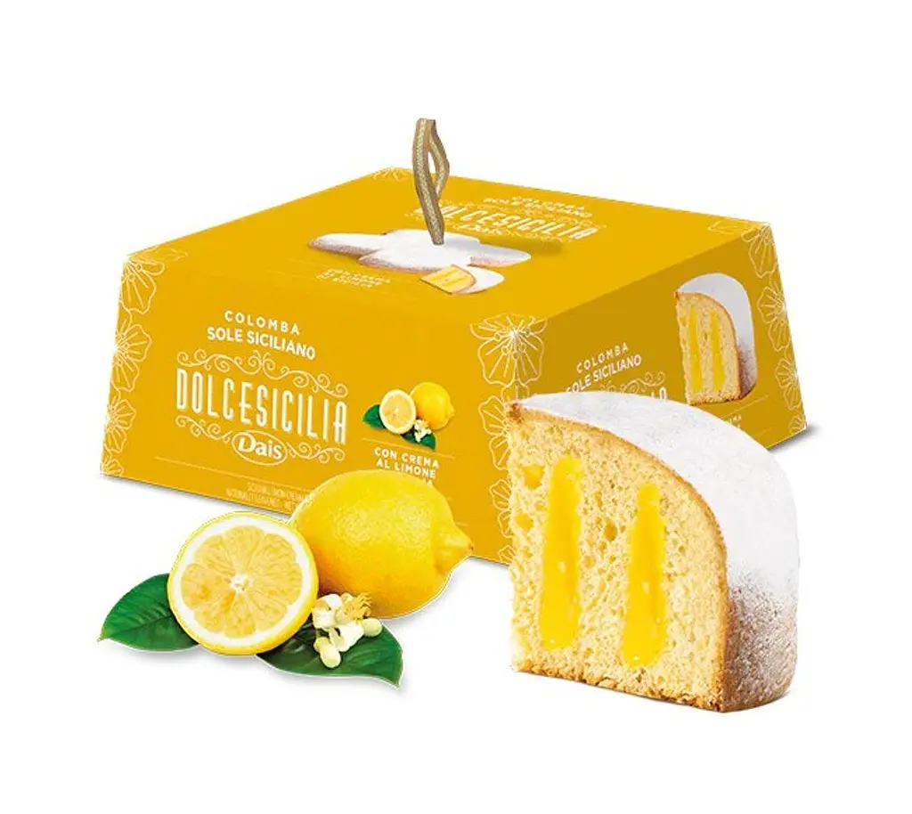 Кекс Коломба Dais Dolcesicilia Colomba Sole Siciliano filled with lemon cream 750 г
