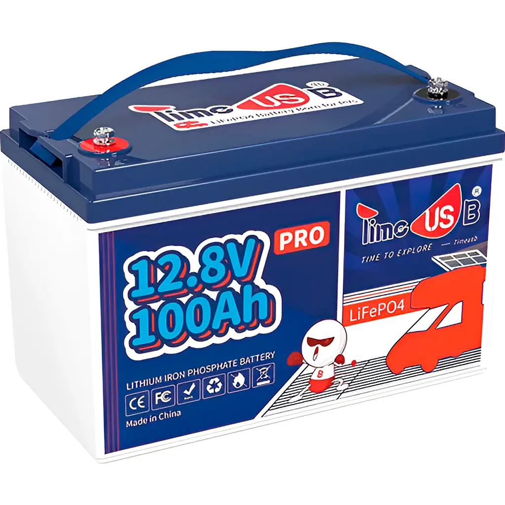 Акумулятор Timeusb Pro LiFePO4 12V (12.8V/100Ah/1280Wh) (Timeusb-12.8V100Ah-Pro) [111280] - фото 3