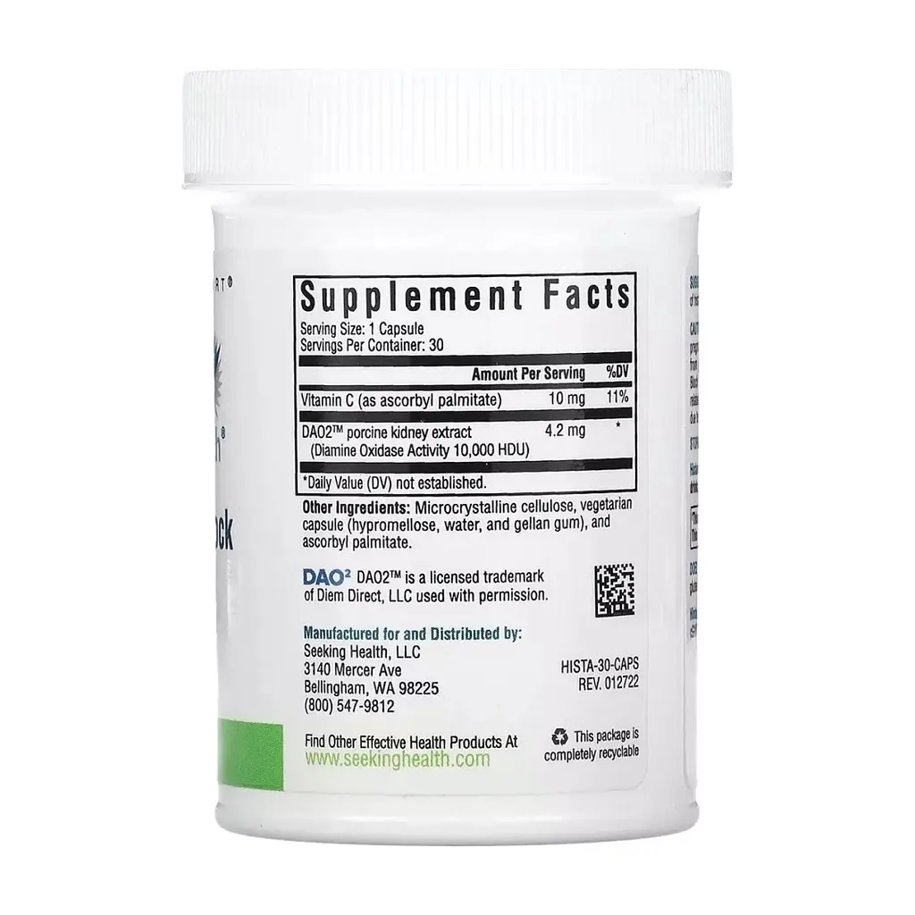 Вітамінно-мінеральний комплекс Seeking Health Блокатор гістаміну, Histamine Block, 30 капсул (SKH-52044) - фото 2