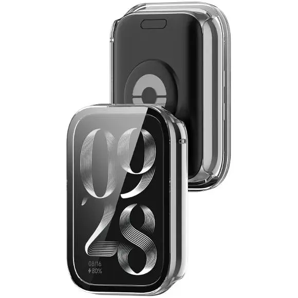 Чехол-накладка DK Пластик Gloss Glass Full Cover для Xiaomi Mi Band 8 Pro (clear) - фото 2