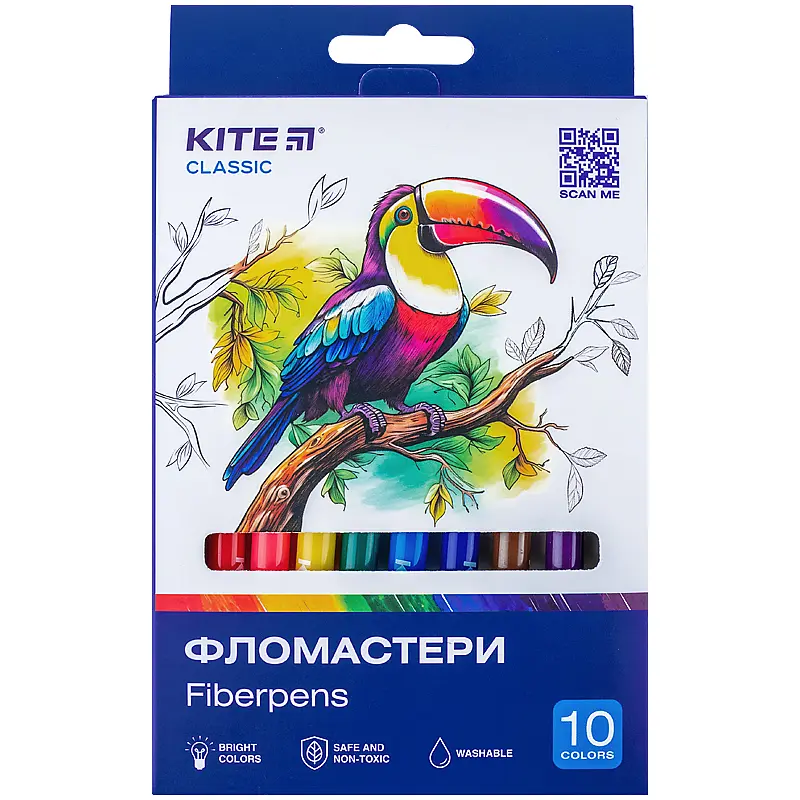 Фломастери Kite Classic 10 шт. (K-455) - фото 2