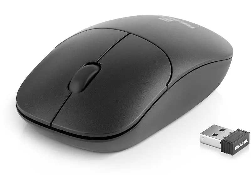 Миша REAL-EL RM-311 W Black (EL123200041)