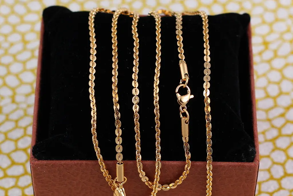 Ланцюг Xuping Jewelry щільний якірний 45 см 2.5 мм золотистий - фото 2