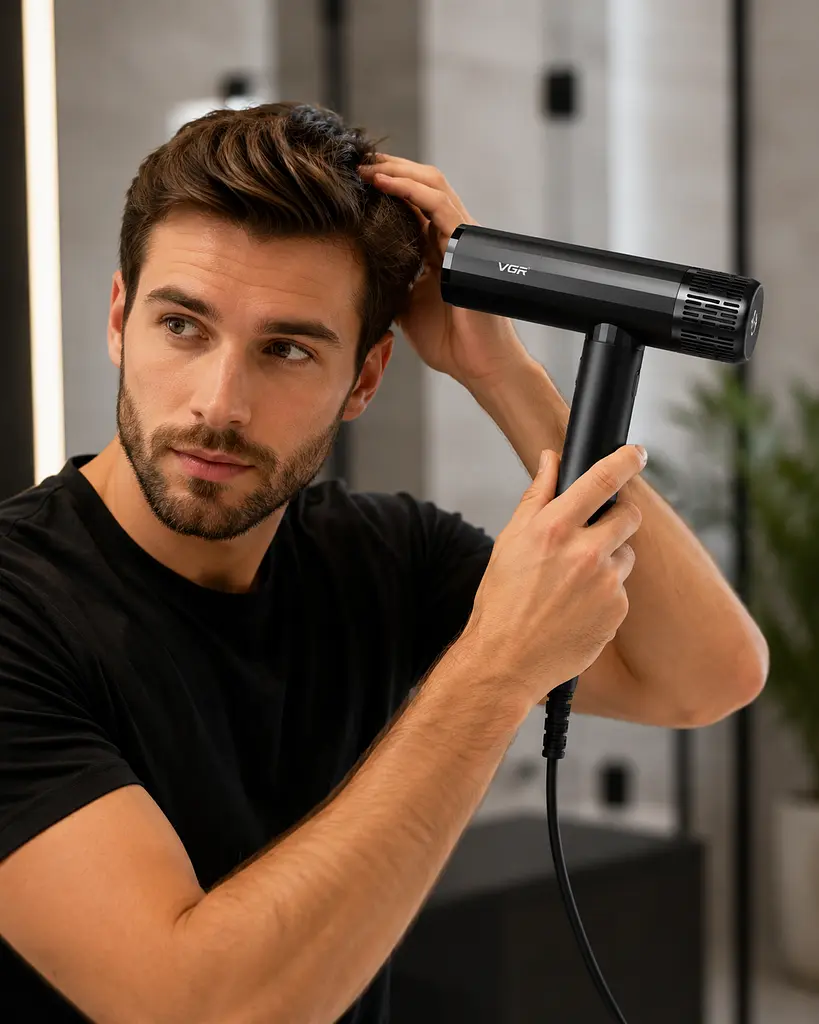 Фен VGR V 427 Black / Професійний фен VGR Professional High-Speed Hair Dryer Black - фото 3
