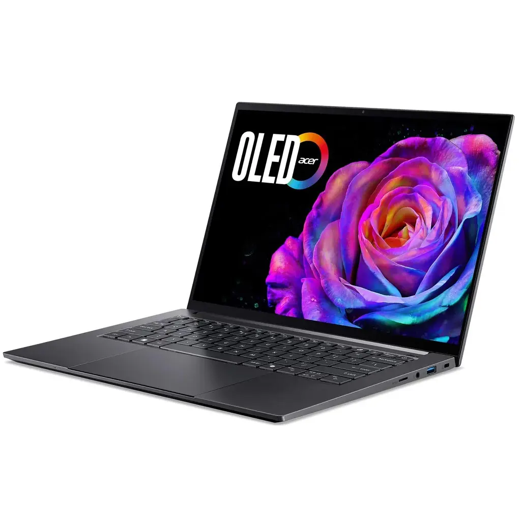 Ноутбук Acer 14.5 Swift X 14 SFX14-73G 2.8K OLED/Intel U7-255H/16GB/1TB/RTX 5050 8GB/W11/Gray (NX.J83EU.003) - фото 2