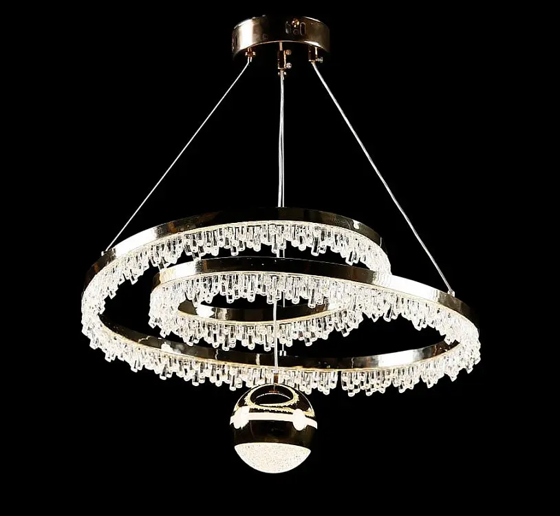 Люстра стельова LED Splendid Ray L151/2, 40Вт, золото, білий, сучасний стиль для дому - фото 4