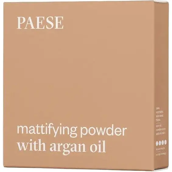 Пудра компактная Paese Mattifying Powder with Argan Oil, матирующая, тон 03 (Beige), 8 г - фото 2