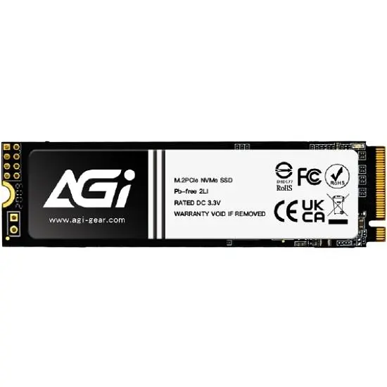 SSD 2Tb AGI AI818 M.2 2280 PCIe Gen 4x4 NVMe 1.4 QLC, Retail (AGI2T0G43AI818-CB) - фото 2