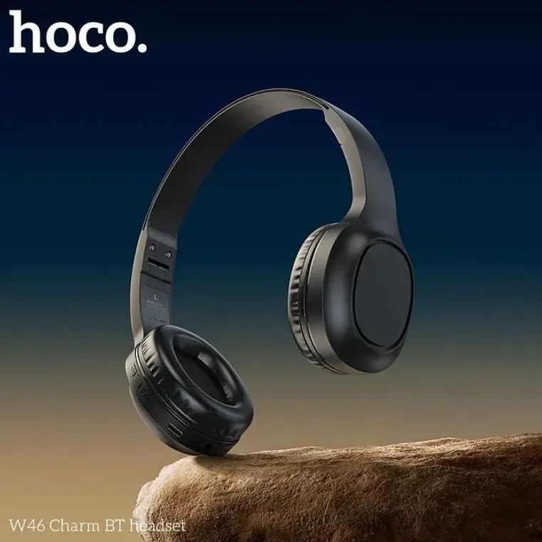 Наушники беспроводные полноразмерные Hoco W46 черные - фото 5