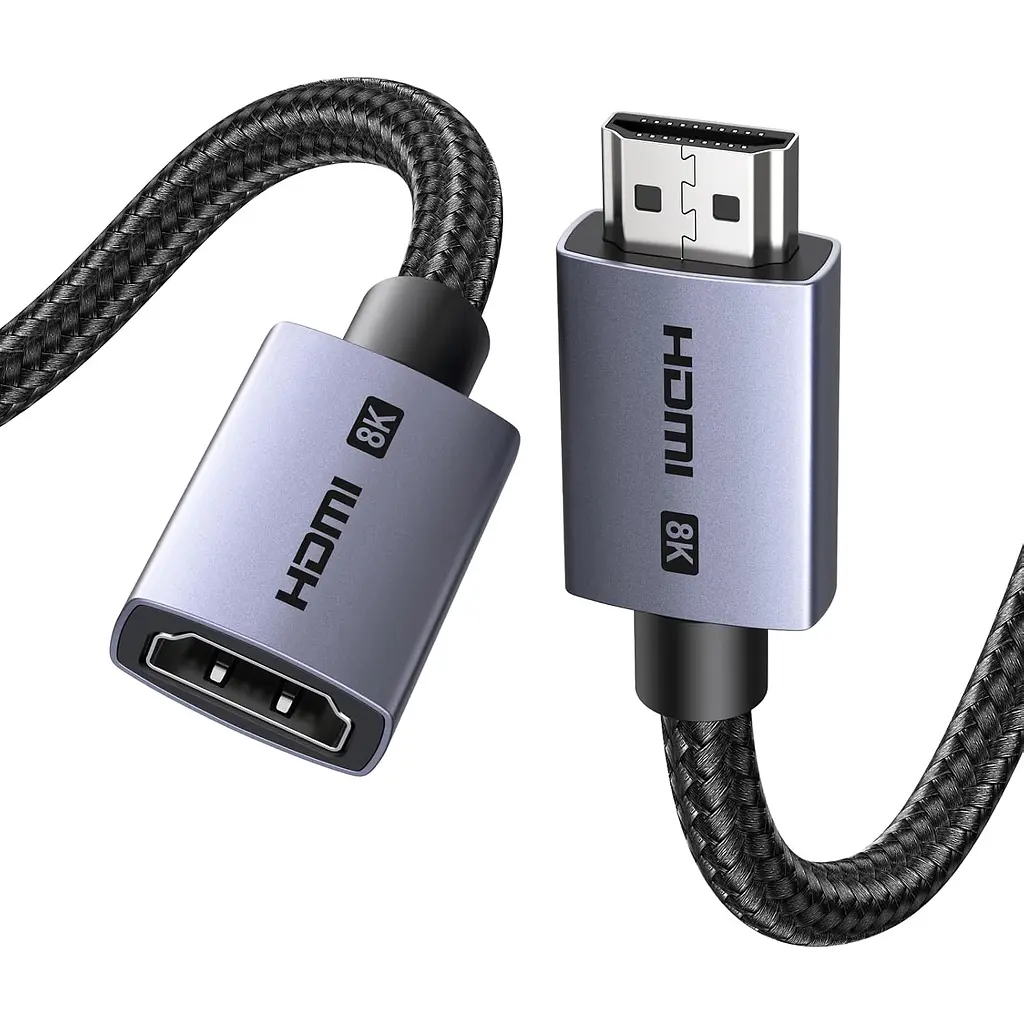 Кабель-подовжувач HDMI UGREEN HD165 8K 0,15 м чорний (15518)