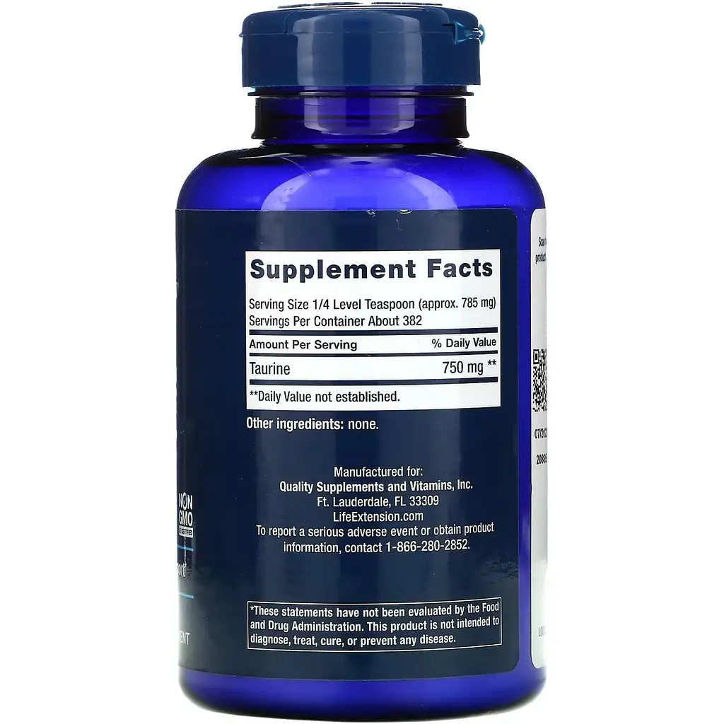Амінокислота Life Extension Taurine Powder 300 г - фото 2