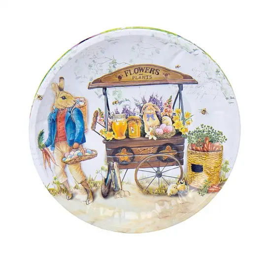 Тарілки Elisey Клопоти кроликів 19 см металеві (8909-008) 4 шт - фото 3