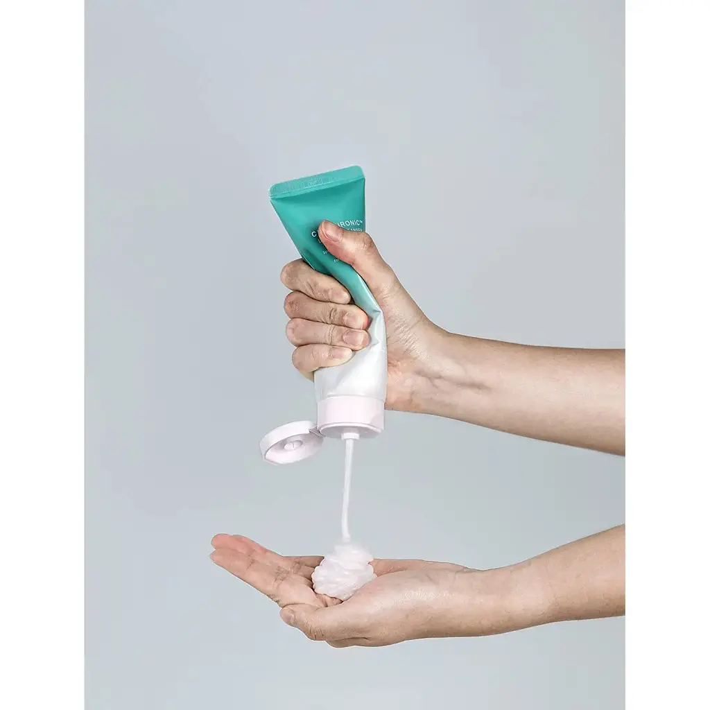 Очищувальна пінка для вмивання Mizon Cicaluronic Low pH Cleanser з низьким pH для сухої і чутливої шкіри 120 мл - фото 2