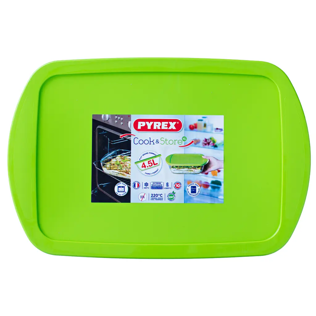 Форма для випікання Pyrex Cook Store прямокутна з кришкою 40 х 27 х 7 см 4.5 л (240P002/7644) - фото 3
