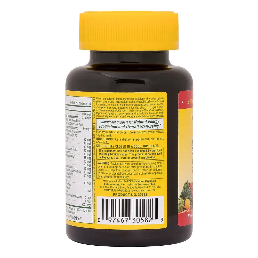 Витамины и минералы Natures Plus Source of Life Multivitamin & Mineral 90 мини таблеток - фото 3