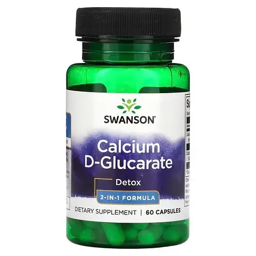 Кальцій Calcium D-Glucarate 60 капсул Swanson vit0005780