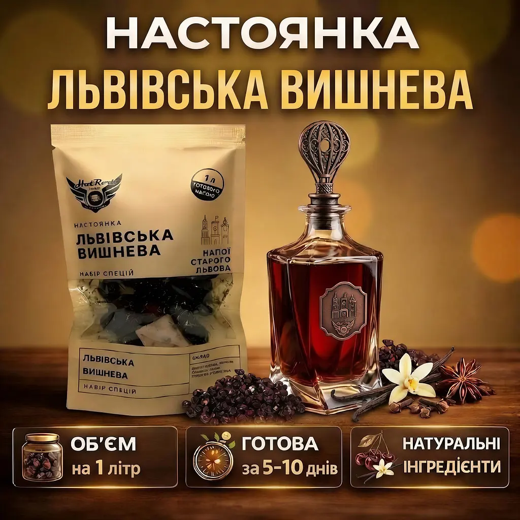 Набір спецій для настоянки Львівська Вишнева 3 л - фото 3