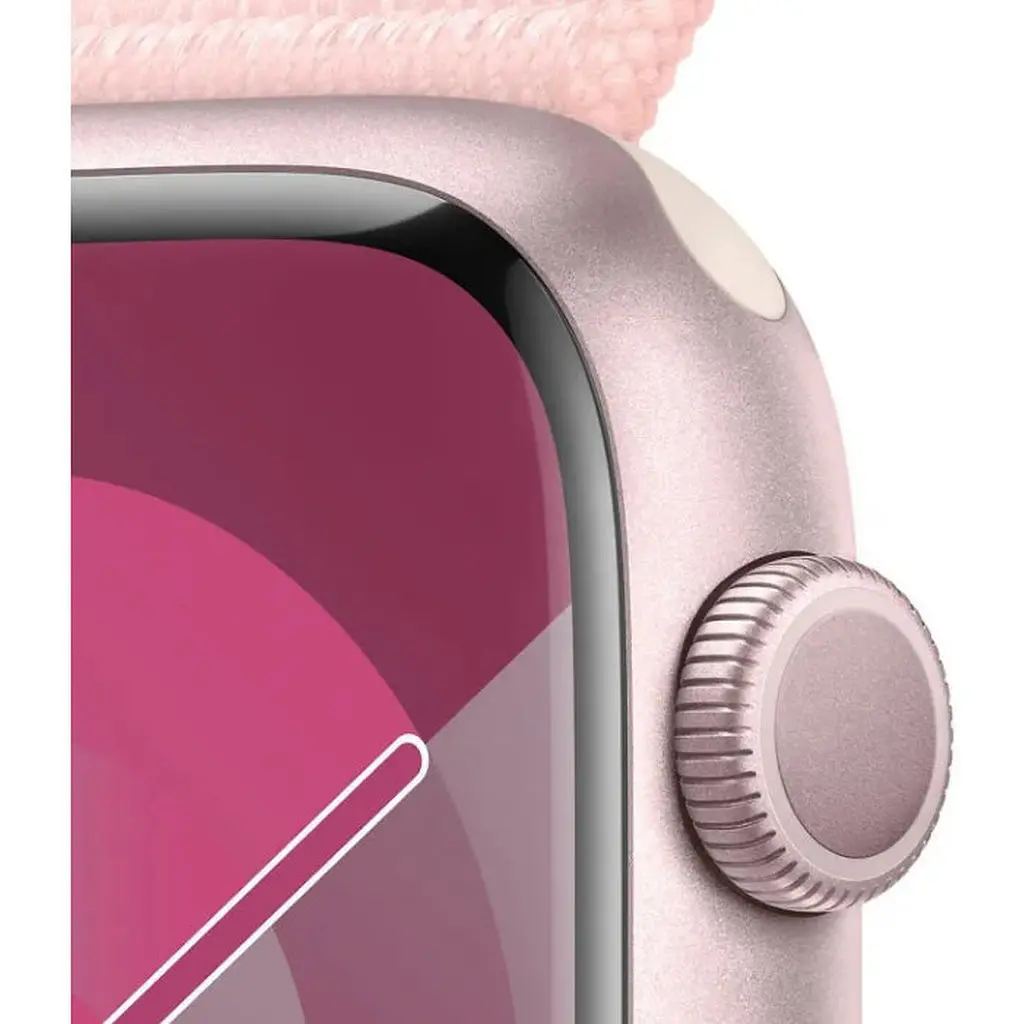 Смарт годинник Apple Watch Series 9 GPS 45mm Pink Aluminum Case w Light Pink S Loop (MR9J3) Рожевий - фото 3