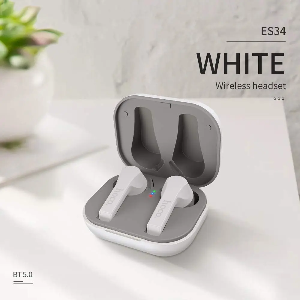 Блютуз Стерео Гарнитура Hoco ES34 Белый - фото 2
