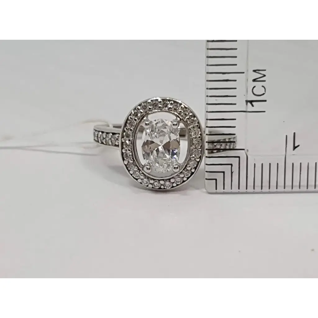 Серебряное кольцо Silvex 925 с фианитами. КК2Ф/382 16,5 - фото 5