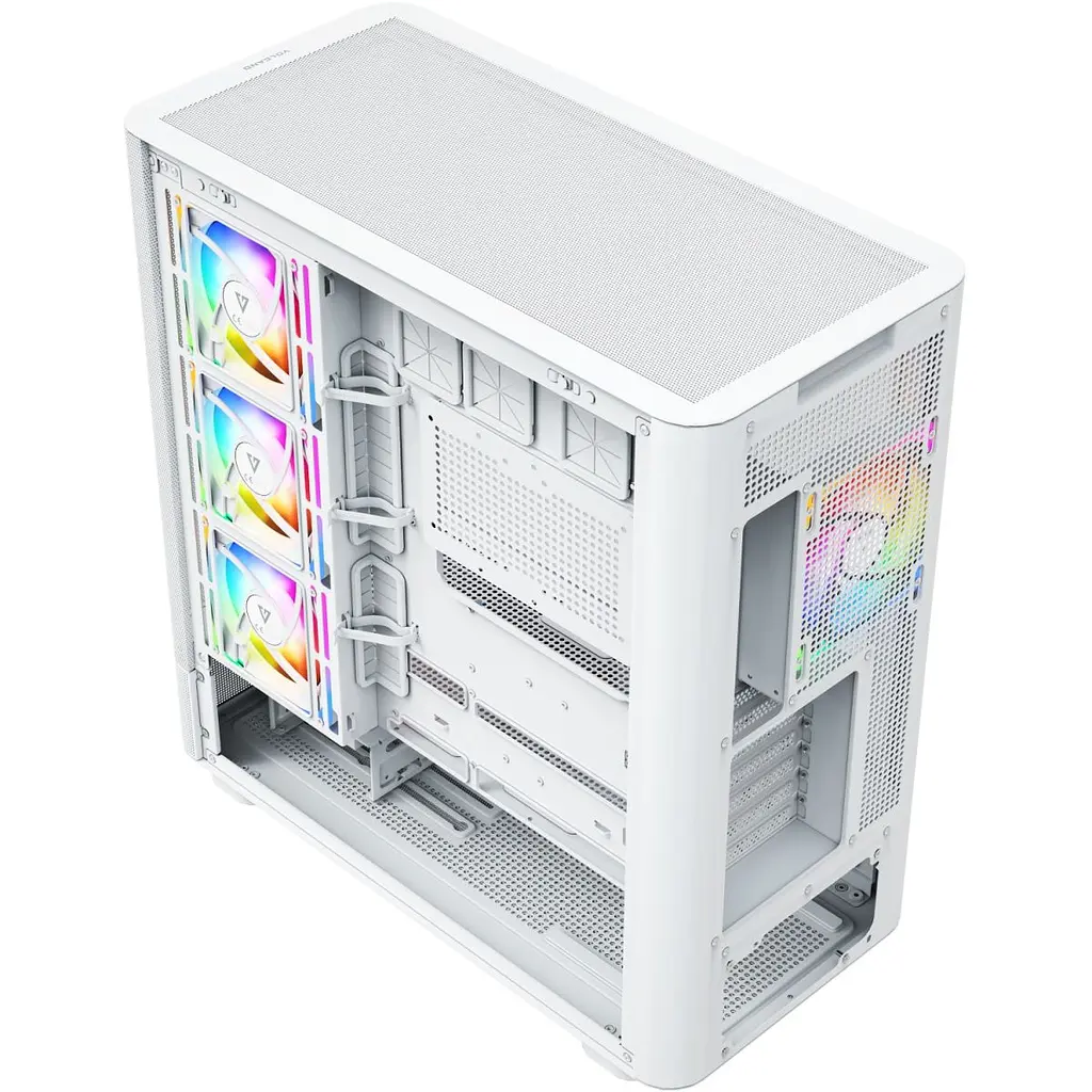 Корпус Modecom VOLCANO AQ500 ARGB MIDI FRONT LCD 6,2”, 4x120 мм fans WHITE без БЖ ATX (MC-A-AQ500-4FA-W) - фото 6