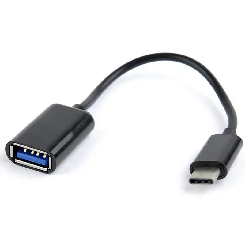 Кабель Cablexpert USB - USB Type-C V 2.0 (F/M), 0.2 м, чорний (AB-OTG-CMAF2-01) - фото 3