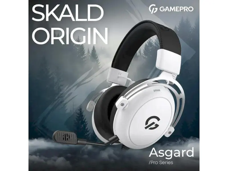 Навушники з мікрофоном GamePro Asgard Skald Origin White (HS850W) - фото 8