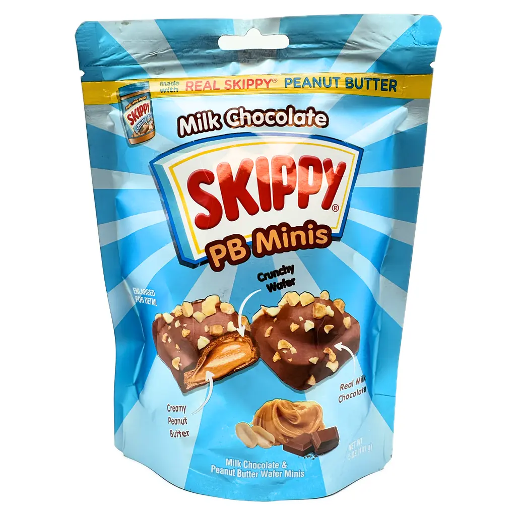 Цукерки Skippy PB Minis Milk Chocolate & Peanut Butter Snacks 141г
